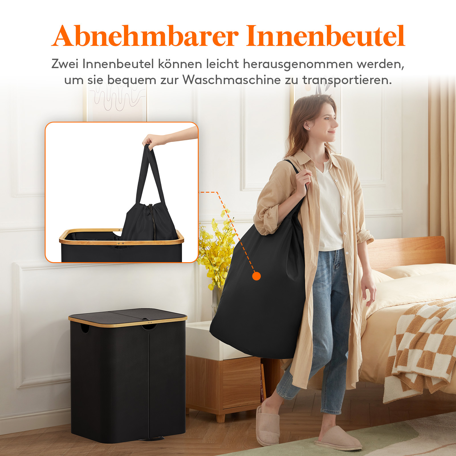 jysk pflanzkübel rattan Basket SVARTBAK D.42xH36 natural 🦋✨ Ein Teller wie