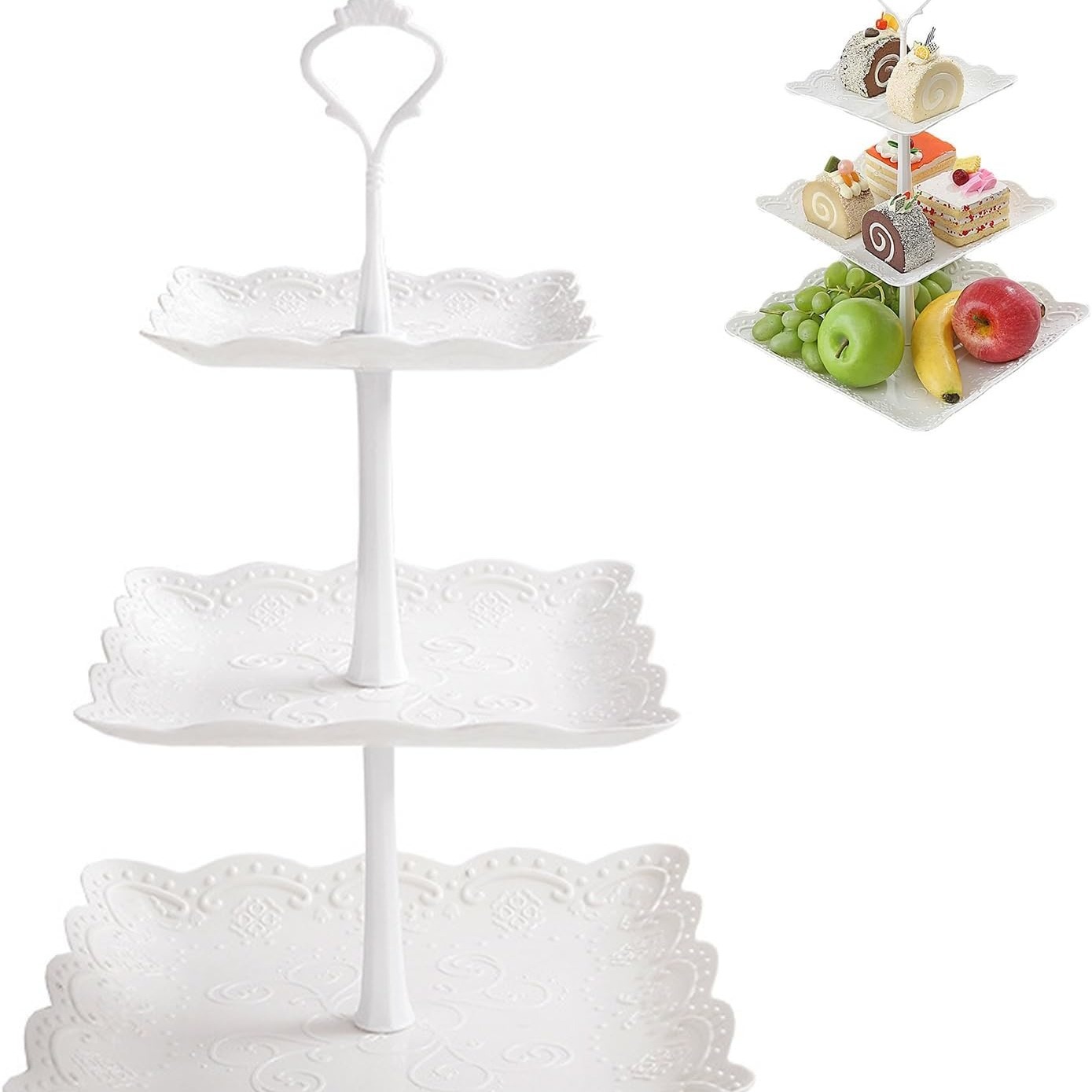 TEMU 3 Tier Cake Display Stand,cupcake Stand,donut Stand,afternoon Tea Stand, Stand,cup Cake Stand For Birthday, Wedding, Party