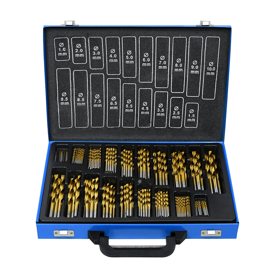 

170 Pcs. Metal Drill Set Hss Drill Set 1mm-10mm Din 338 Metal Drill Wood Drill Drill Cassette