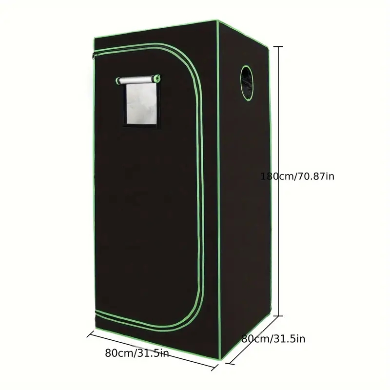 

Grow Tent Greenhouse 600d Hydroponic Stable With Observation Window 5 Models (40x40x120cm/60x60x180cm/80x80x180cm/100x100x200cm/120x60x180cm) Indoor Ventilation Ports Plant Tent Growroom