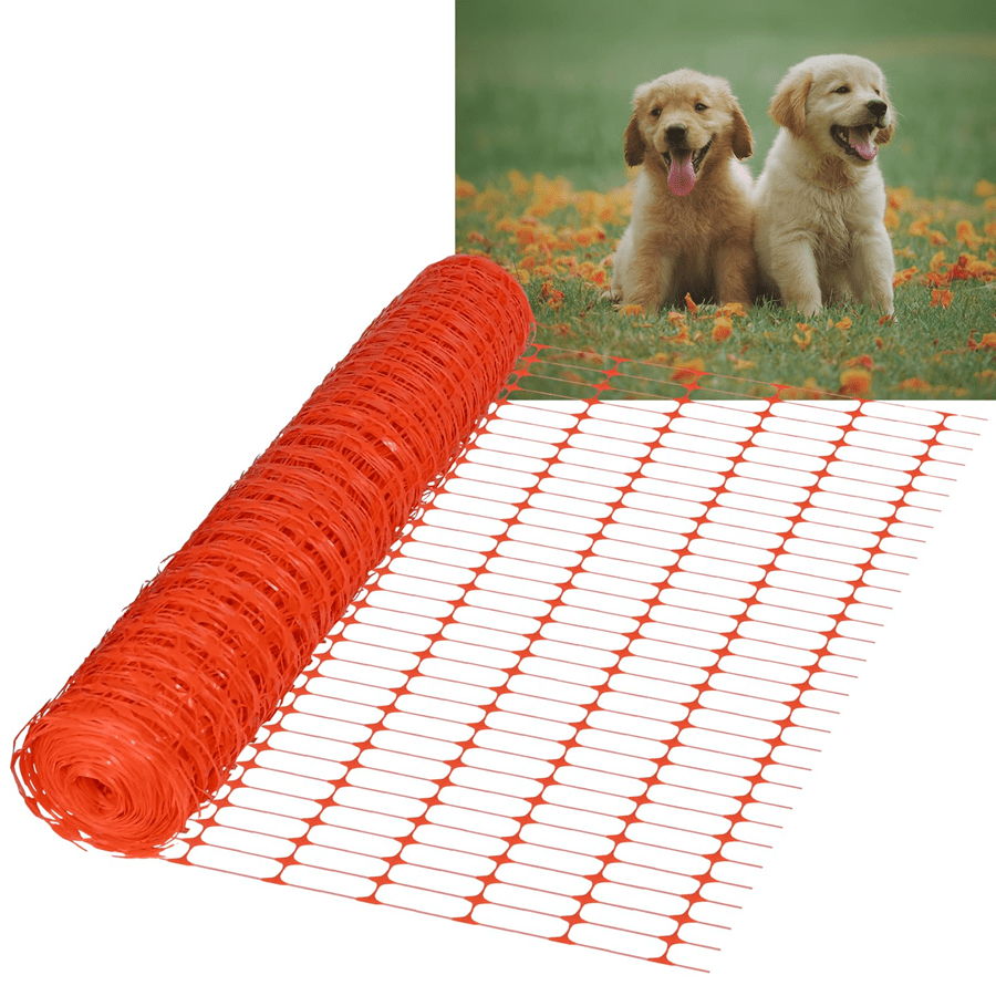 

Barrier Fence, Construction Fence, Fence, Livestock Fences 100 Cm High, Protective Net Made Of Plastic, Can Be Cut, , Chicken Fence, Poultry Fence For Poultry Enclosures, Warning Net, Green/orange