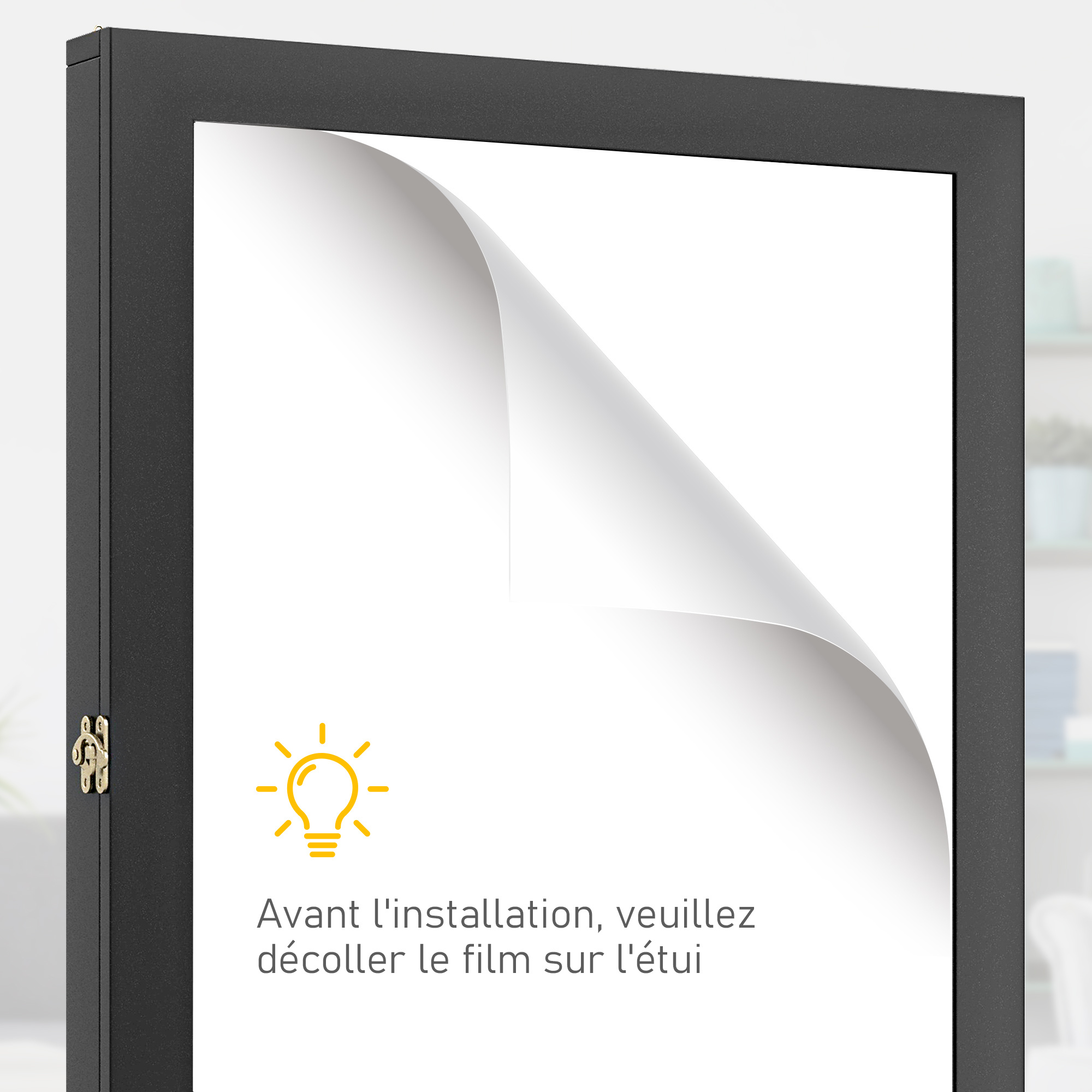 Homcom Frame Box For Acrylic Jersey Display With Internal Velvet Lining 60 X 6.5 X 80