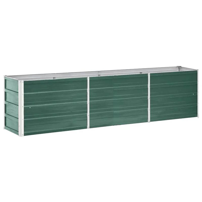 

Garden Raised Bed Galvanized Steel 240x40x45 Cm Green