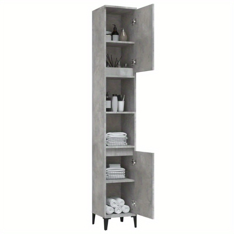 

Cement Gray Bathroom Cabinet 30x30x190 Cm Wood