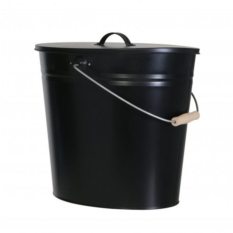 Image of 24l Bucket With Lid, Cleaning Of Wood, Pellet, Charcoal Fireplaces, Stoves, Grills, Fireplaces