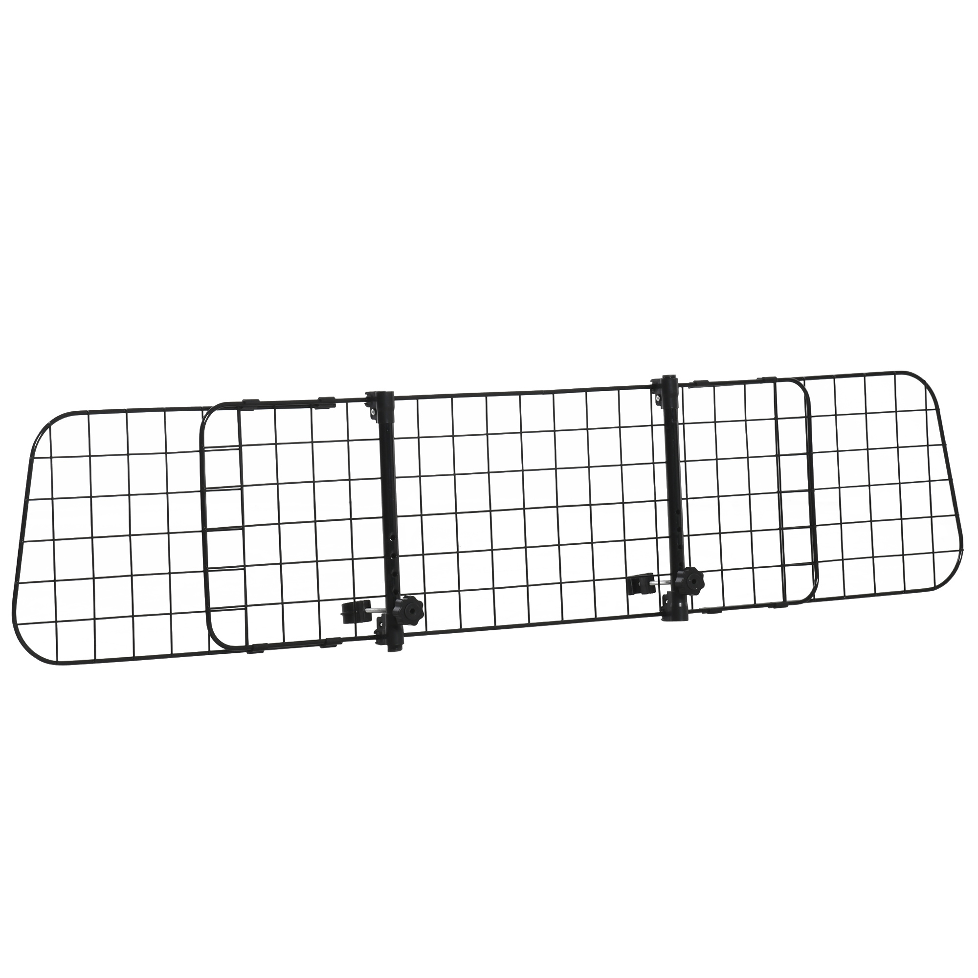 TEMU PawHut Grille de séparation voiture universelle pour chien barrière de protection animaux longueur réglable dim. 91-152L x 30H cm kit complet