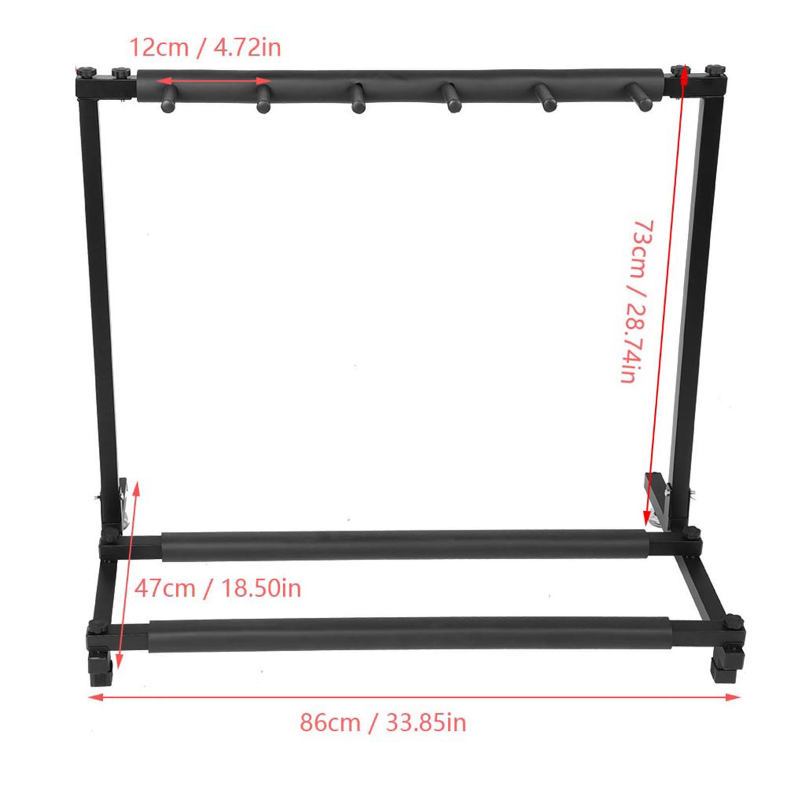 

Sturdy Metal Guitars Display Stand Rack Organizer Holder Instrument Accessory (5 )