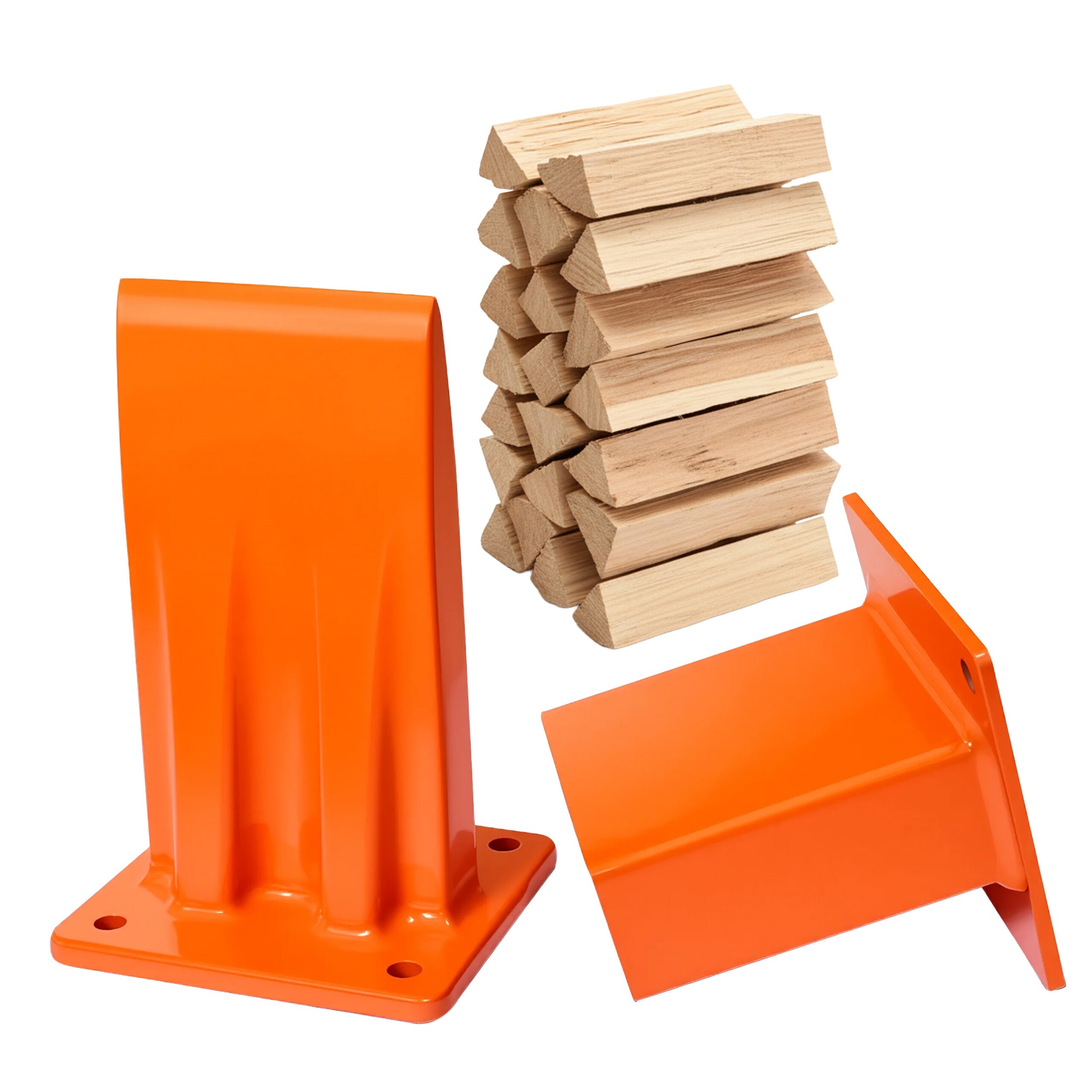 Wood Splitter In Orange - (w)8 X (h)12 X (d)7 Cm