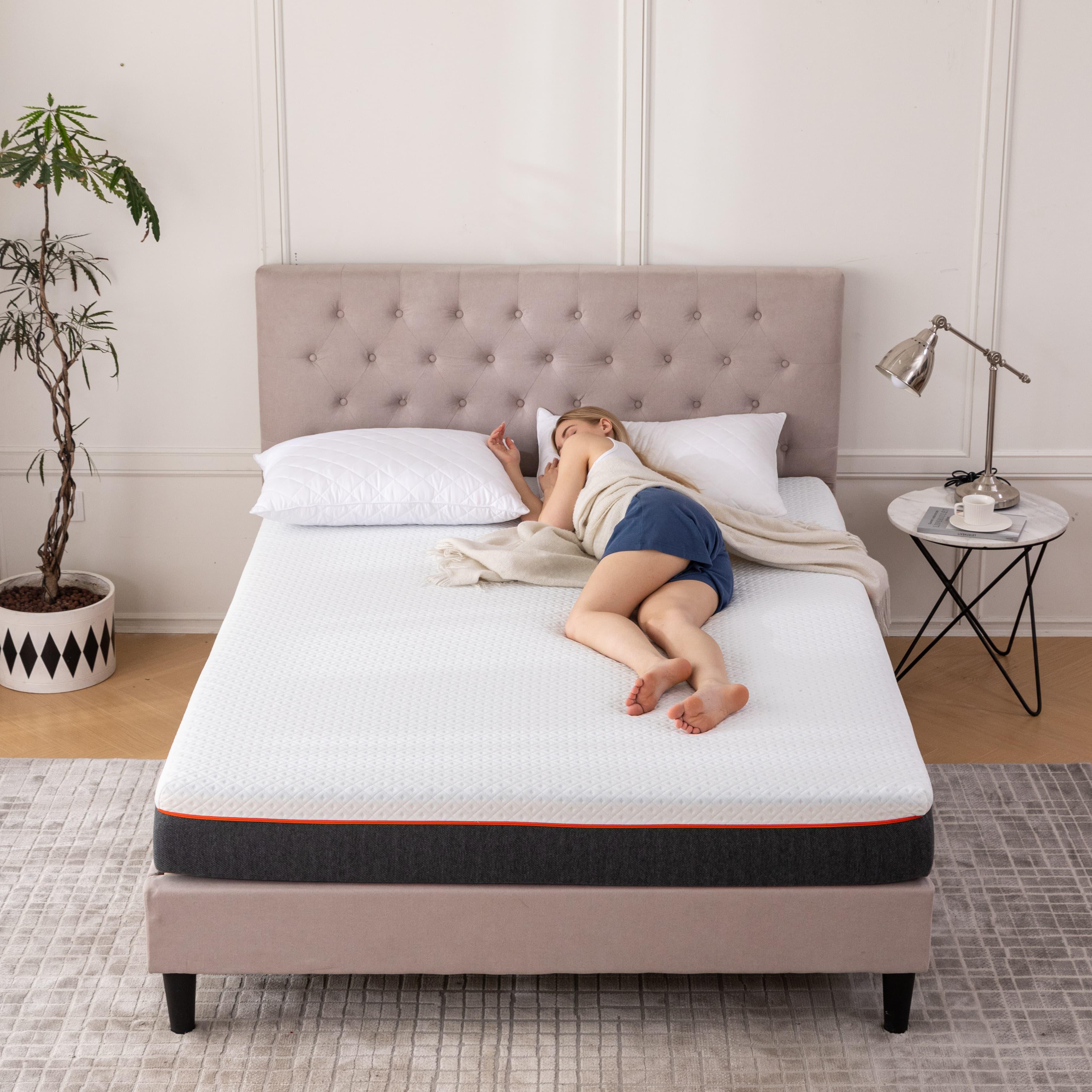 TEMU Good Nite Memory Foam Mattress, Single 90x190cm / Double 135x190cm Foam Mattress, 16.5cm Depth Rolled Vacuum Packed Mattress, Medium-firm