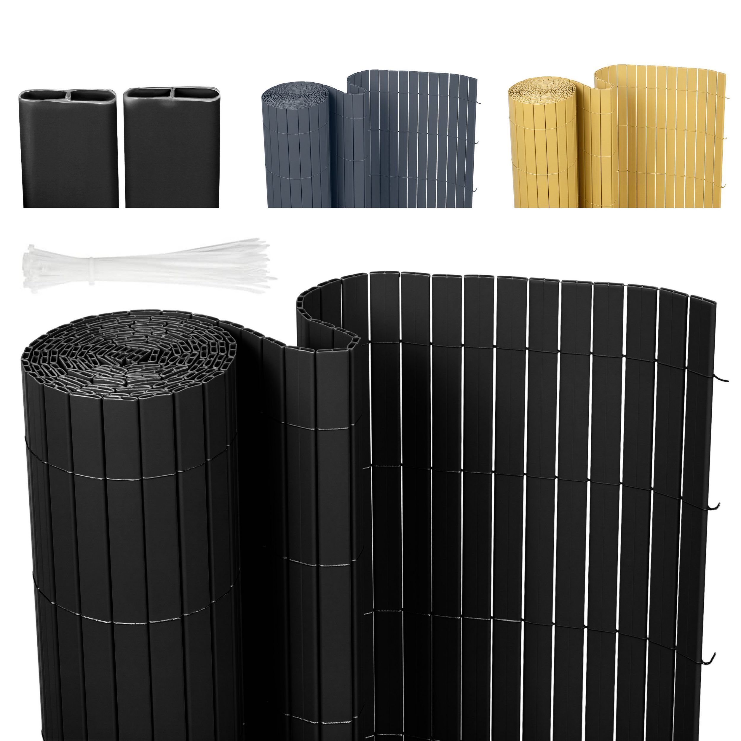New Summer Style 20mm Pvc Privacy Screen With Bridge, Extra Sturdy Privacy Fence For Balcony Wind Protection