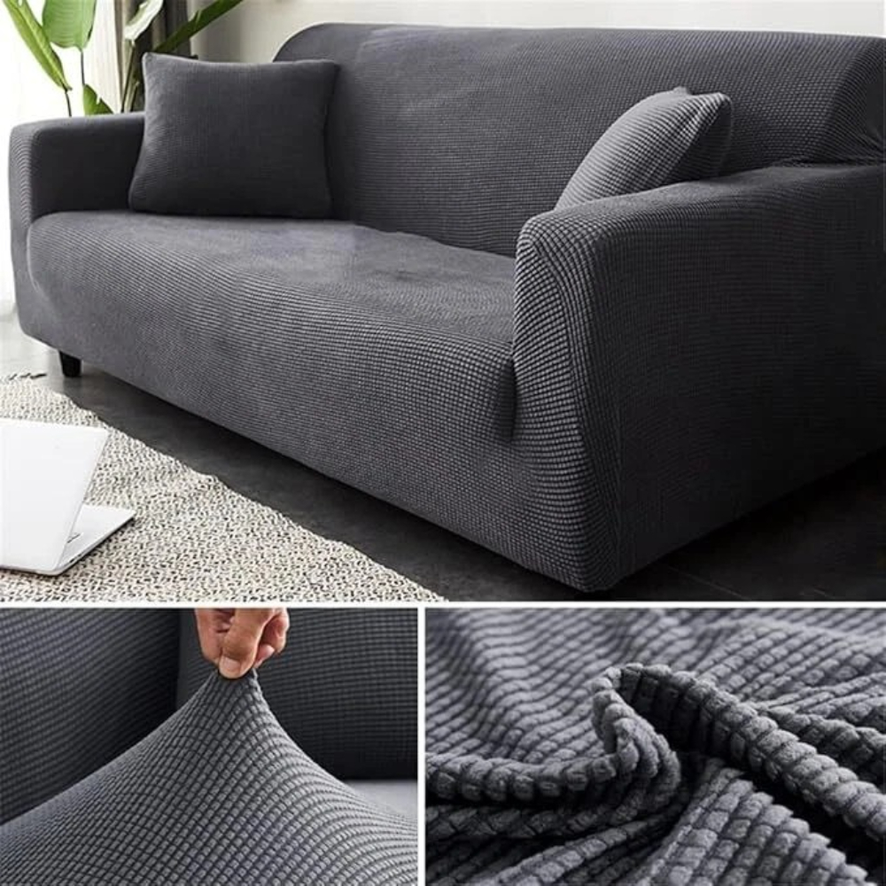 TEMU 1pc Stylish High Stretch Sofa Covers 1 2 3 4 Eater & Sectional Sofas Super Soft Couch Covers For Dogs Pets Cats Jacquard Texture Non Slip Sofa