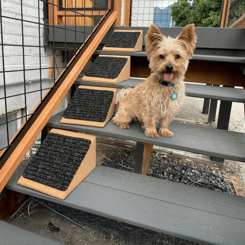 TEMU 2pcs Steds Dog Ramp For Bed Dog Ramp, Dog Stairs For Small Dogs And Large Dogs, Pet Ramp For Bed Bench Car Or Sofa, Wooden Pet Ramp For Cats