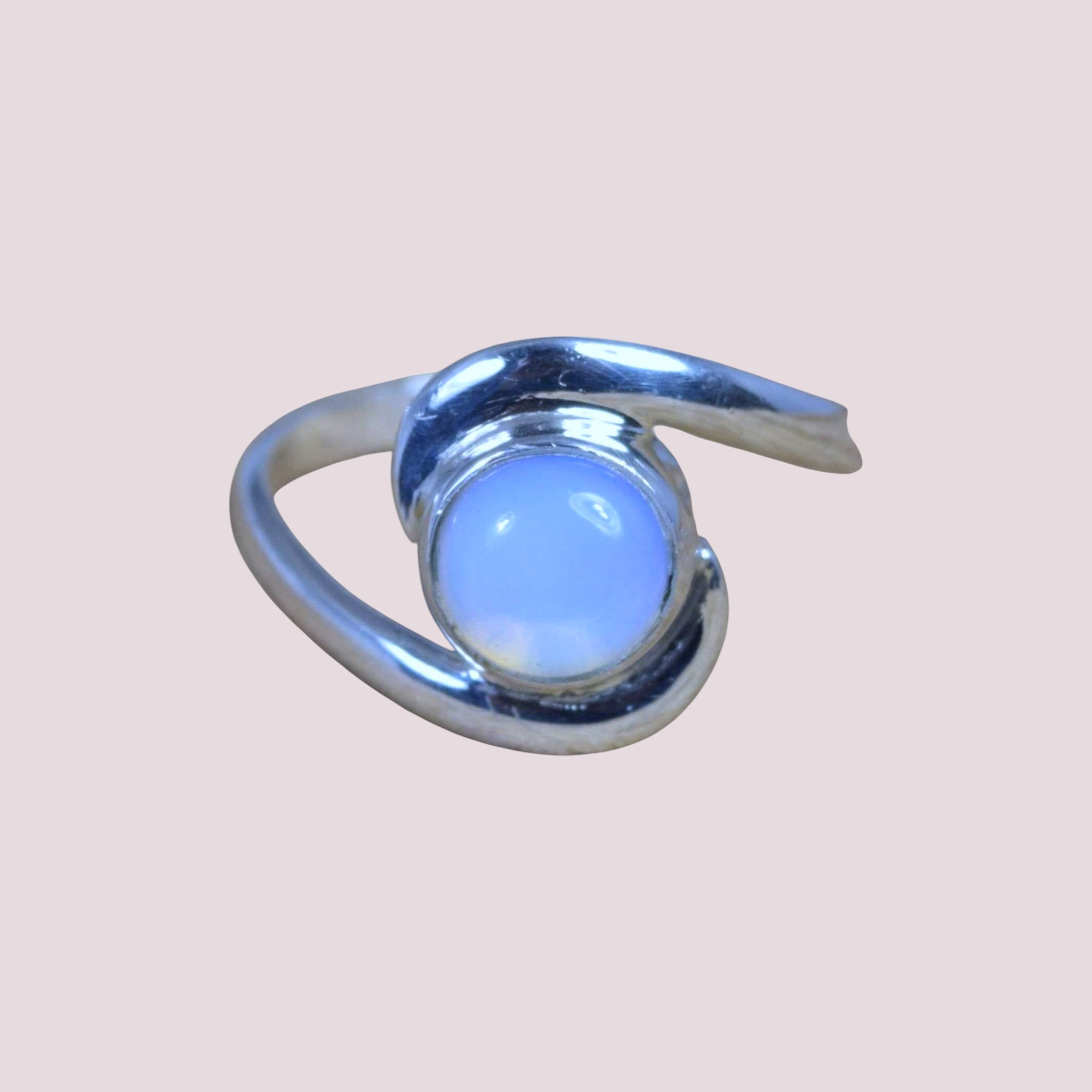925 Silver Gemstone Ring in Moonstone Labradorite Larimar Lapi