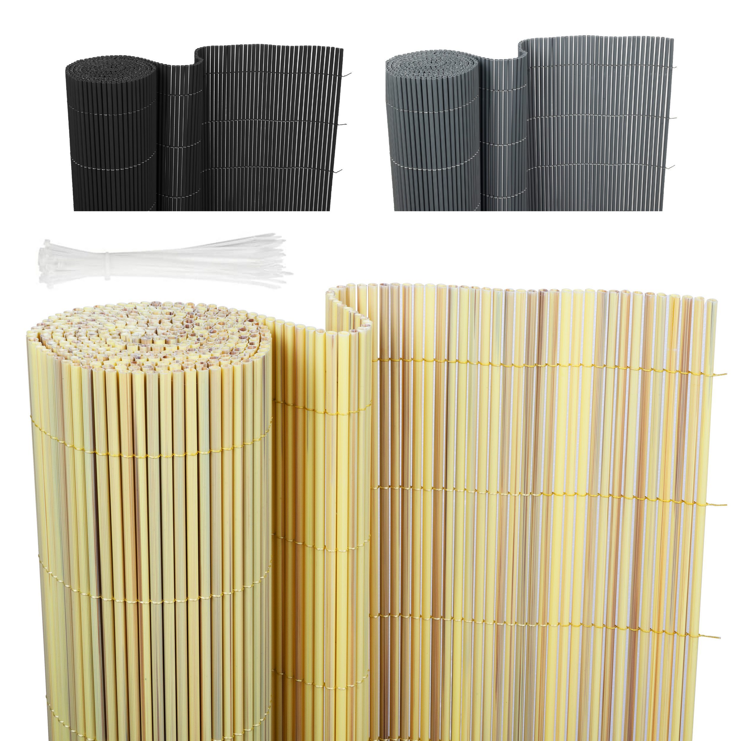 New Summer 7mm Pvc Privacy Screen, Extra Sturdy Privacy Fence For Balcony Wind Protection