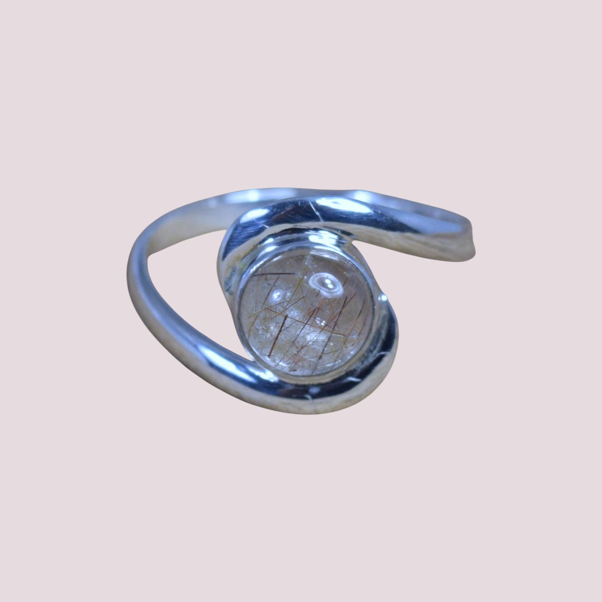 925 Silver Gemstone Ring in Moonstone Labradorite Larimar Lapi