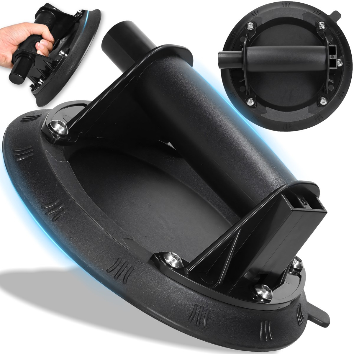 TEMU RETOO HandyTools Ventouse à Vide, Poignées pour Verre, Carrelage et Céramique, Pompe à Vide, Prise Solide, Construction Durable, Poignée