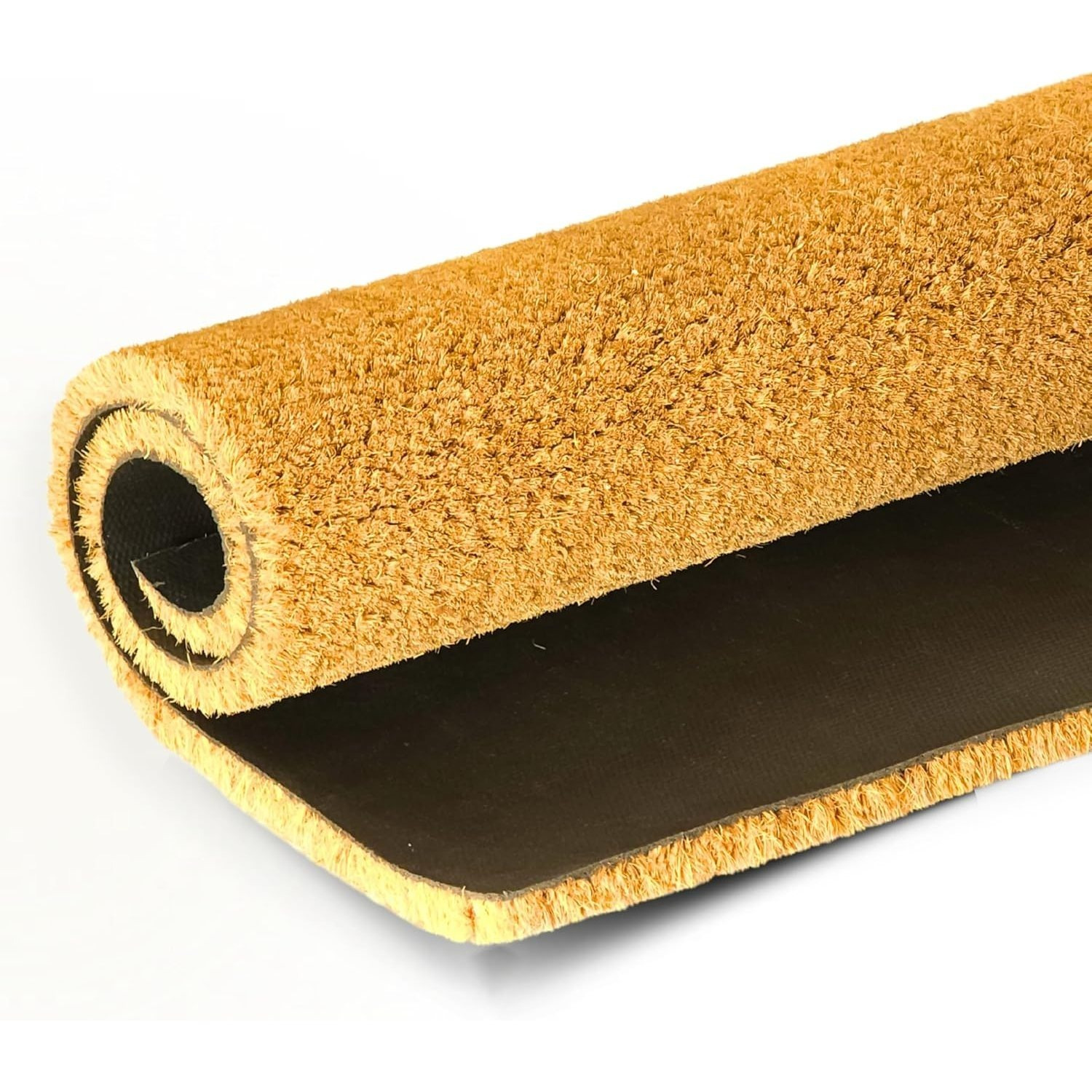 TEMU Cut-to-size Coir Matting: Durable, Front Doors Entrance Mats - Dirt-trap Coconut Fiber, Non-slip Design, Tough Bristles - Pet Friendly-welcome