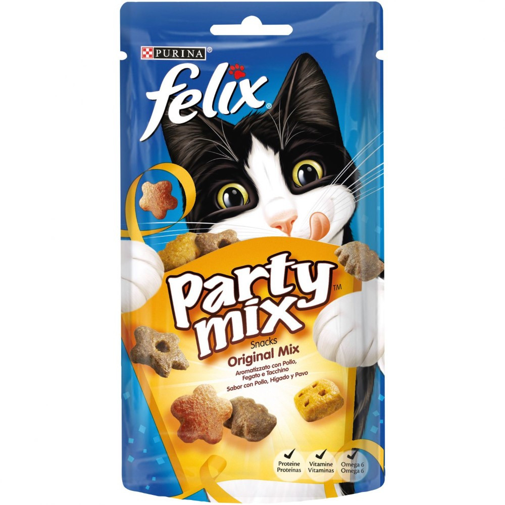 TEMU Purina Felix - Healthy Snacks For Cats - Pack Of 8 Bags X 60g