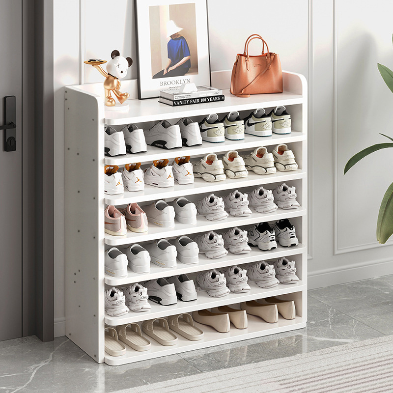 TEMU 7-tier Wooden Shoe Storage Rack, Freestanding Storage Shelves Shoe Stand, Durable Footwear Cabinet Shoes Holder Closet & Entryway Organization,