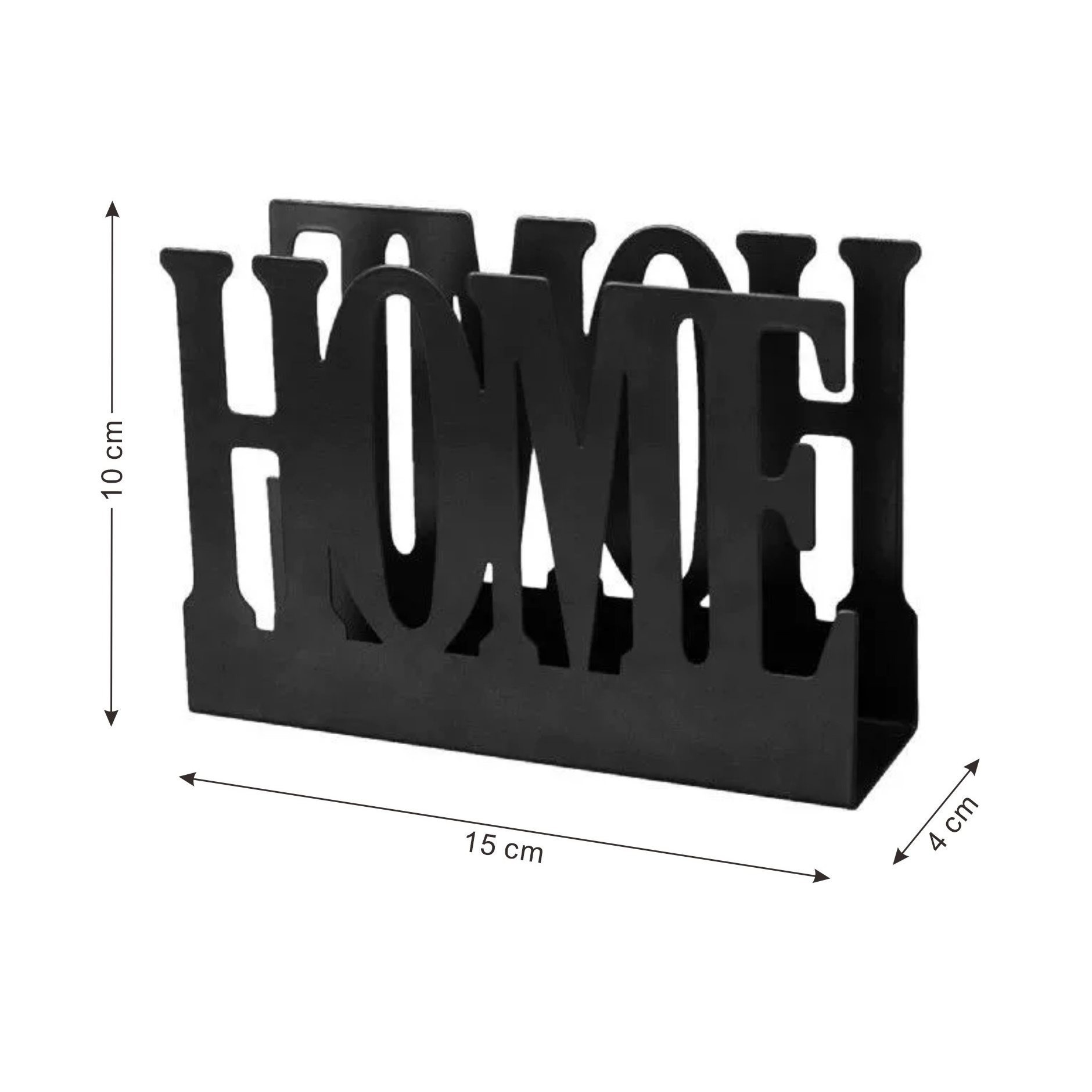 TEMU Soporte para servilletas de hierro fundido - Diseño de cubiertos para decoración , cocina, cafetería, mesa de restaurante - Organizador de