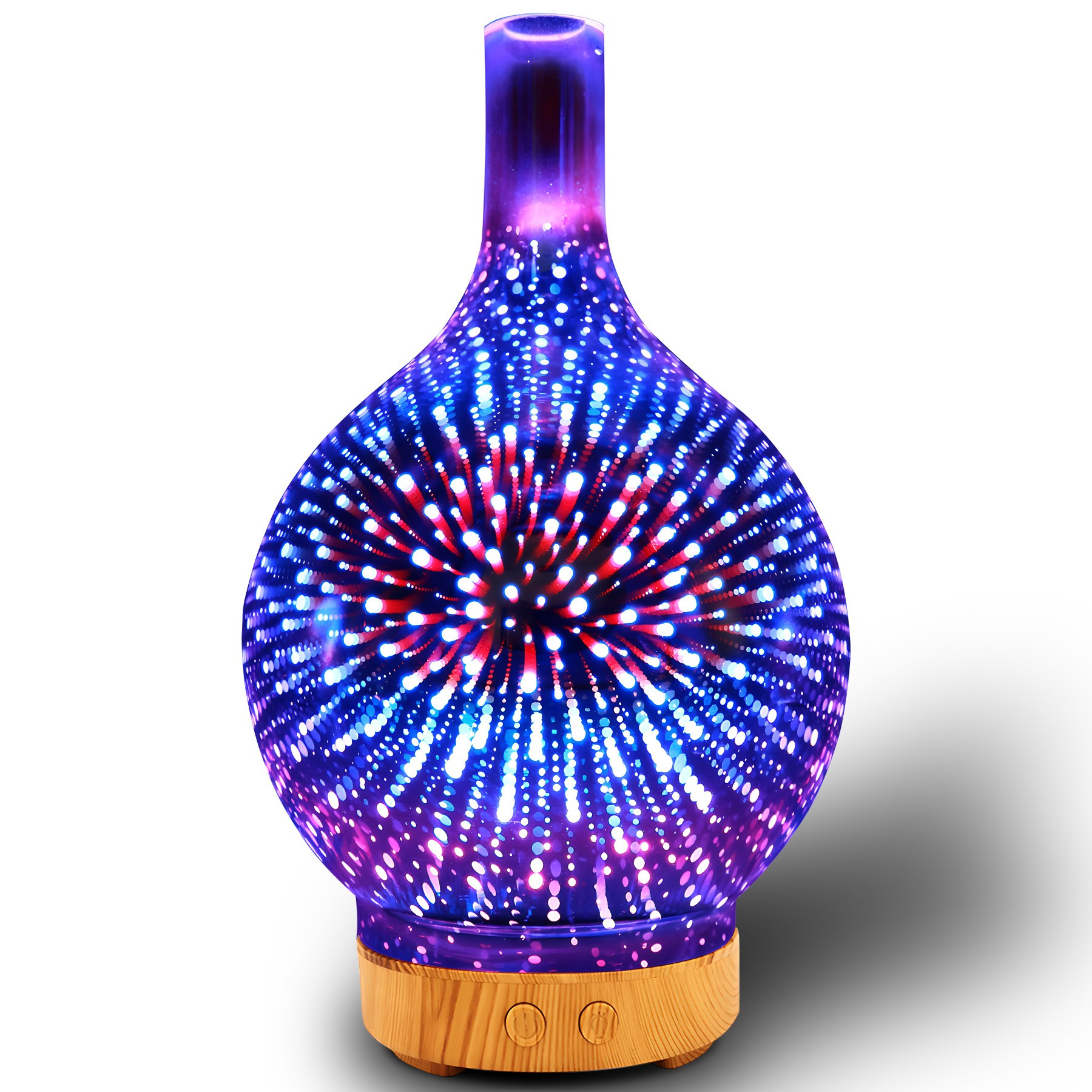 TEMU RETOO Luftbefeuchter, Aromadiffuser, Aromatherapie, Nachtlicht, RGB-Beleuchtung, Leiser Betrieb, Wassertrocken-Sensor, Integrierter Timer,