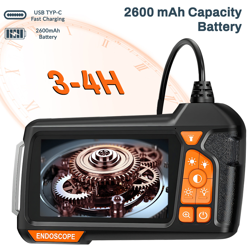 5 5mm single lens industrial endoscope with a 4 3 inch ips lcd display 1080p hd led handheld industrial endoscope inspection snake camera featuring an camera for auto repair and plumbing assistance for car factory maintenance inspection details 1