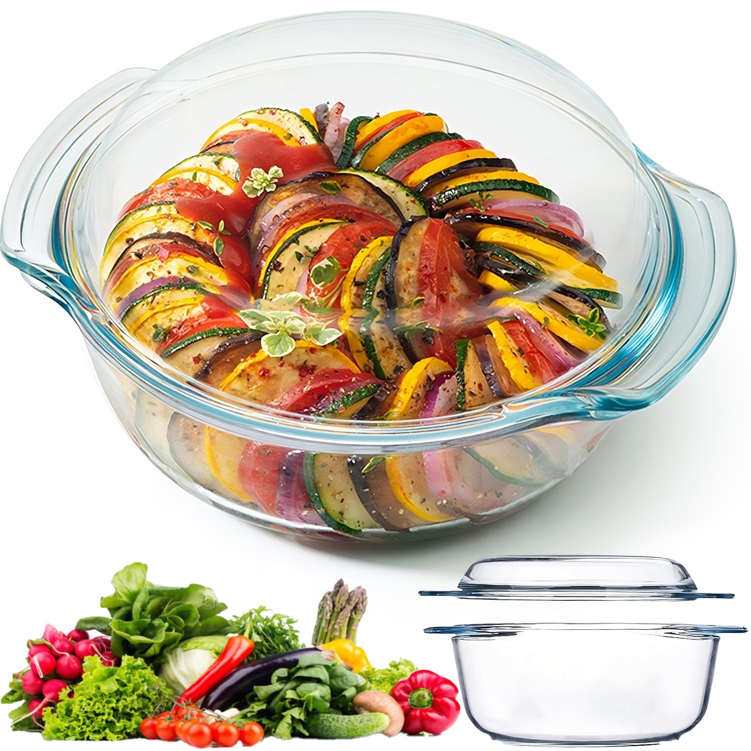 Image of Borosilicate Glass Baking Dish – Versatile And Practical For Everyday Use