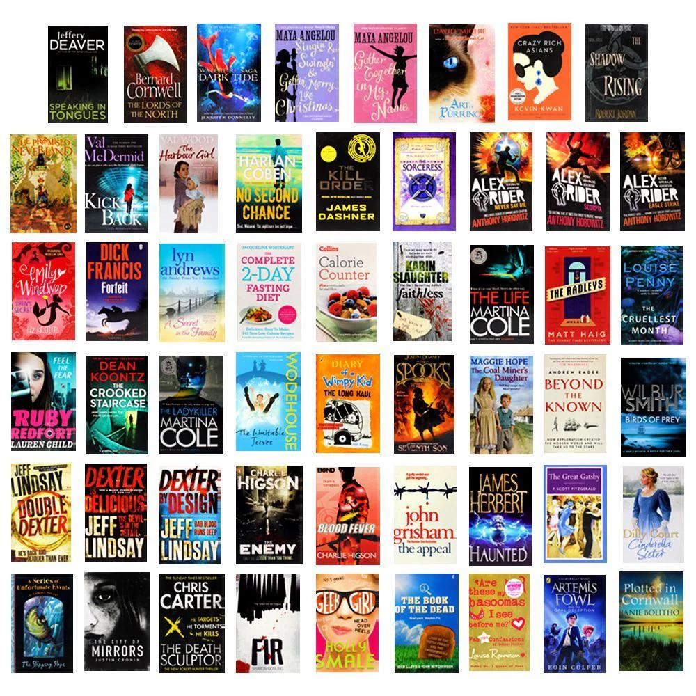 TEMU Joblot Wholesale 50 New Adult Fiction Books Collection Set