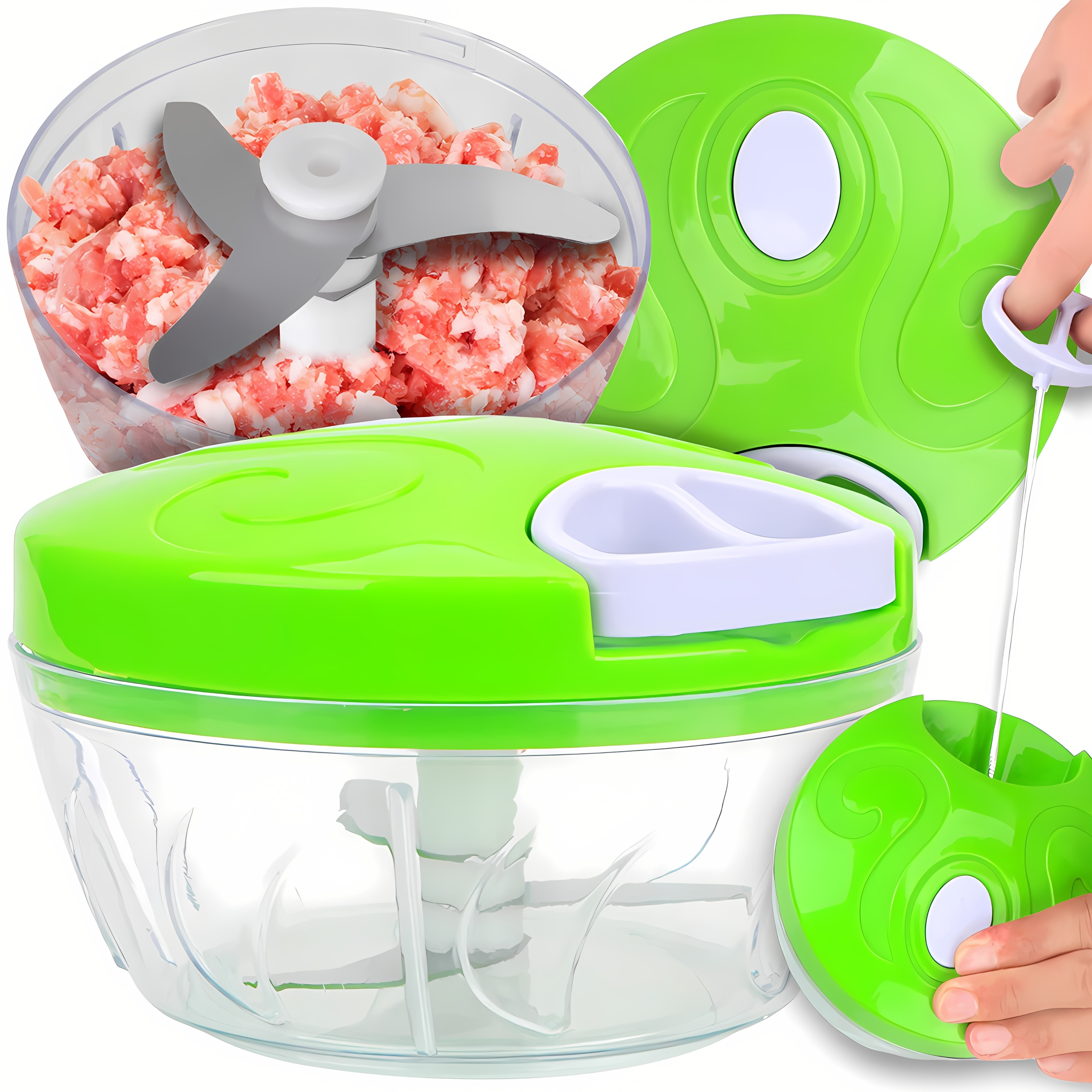 TEMU Vegetable Chopper For Onions Garlic Handheld Large