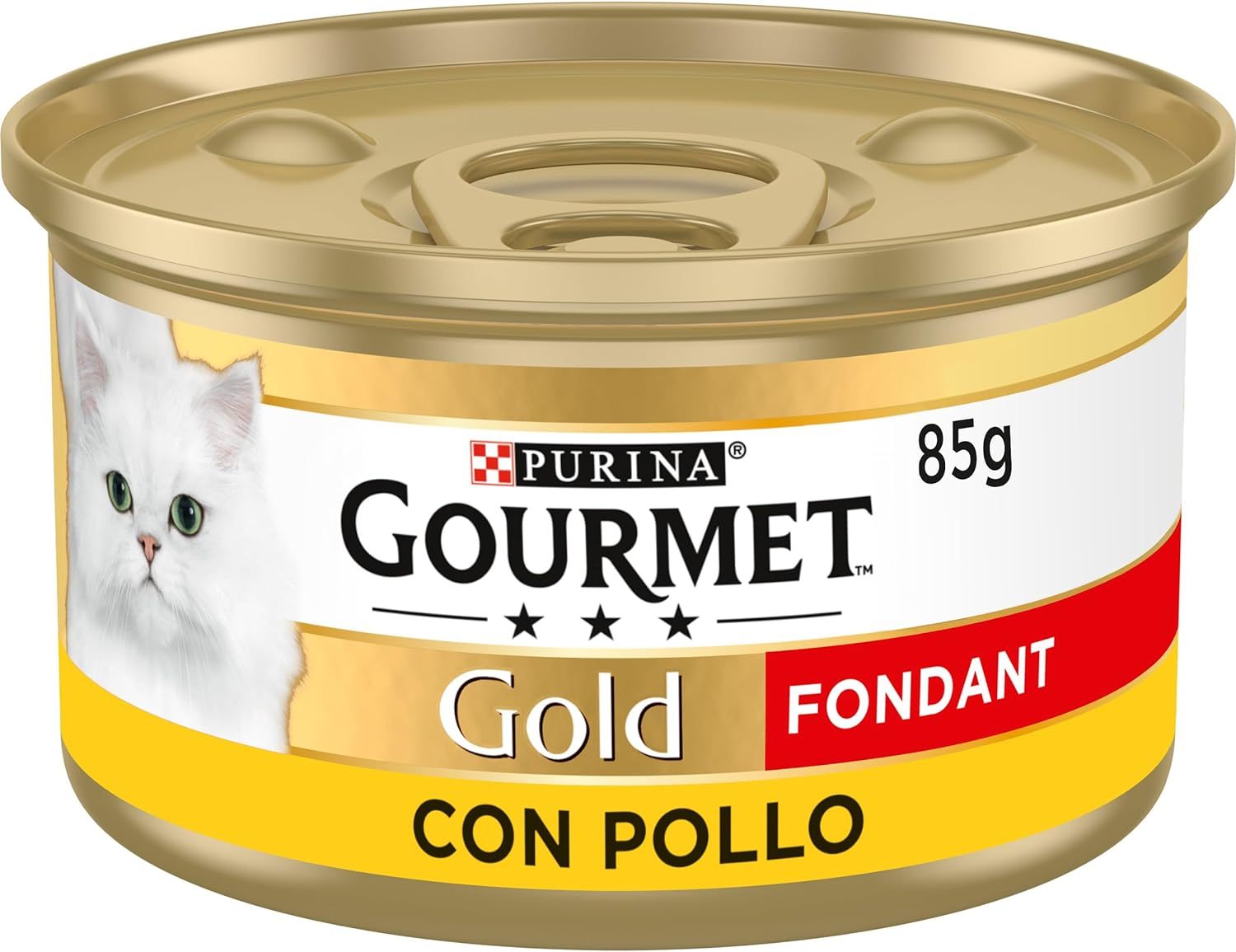 GOURMET Fondant Doré, Nourriture Humide pour Chats Adultes, Mousse avec Sauce, Pack de 24 Boîtes de 85g