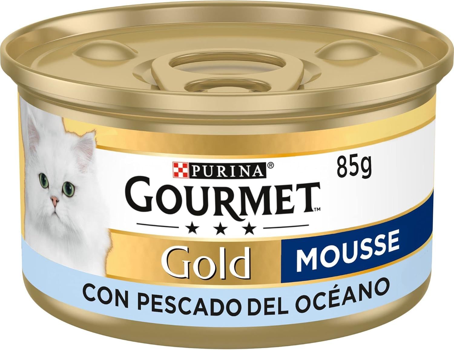 GOURMET Mousse Dorée, Nourriture Humide pour Chat Adulte, Mousse, Pack de 24 Boîtes de 85G