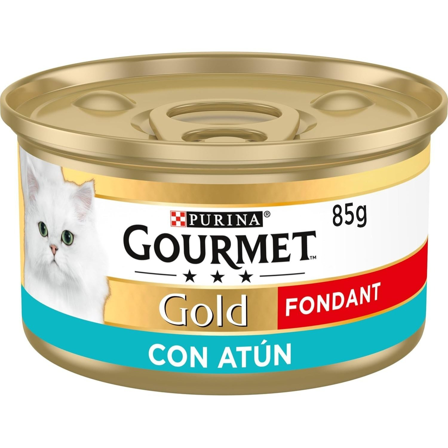 TEMU GOURMET Gold Fondant, Comida Húmeda para Gato Adulto, Mousse con Salsa, Pack de 24 Latas de 85 g