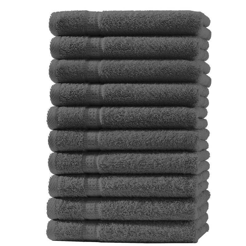 Image of 10pcs Set Of Guest Towels, Hand Towels, Shower Towels, Bath Towels, 100%terrycloth