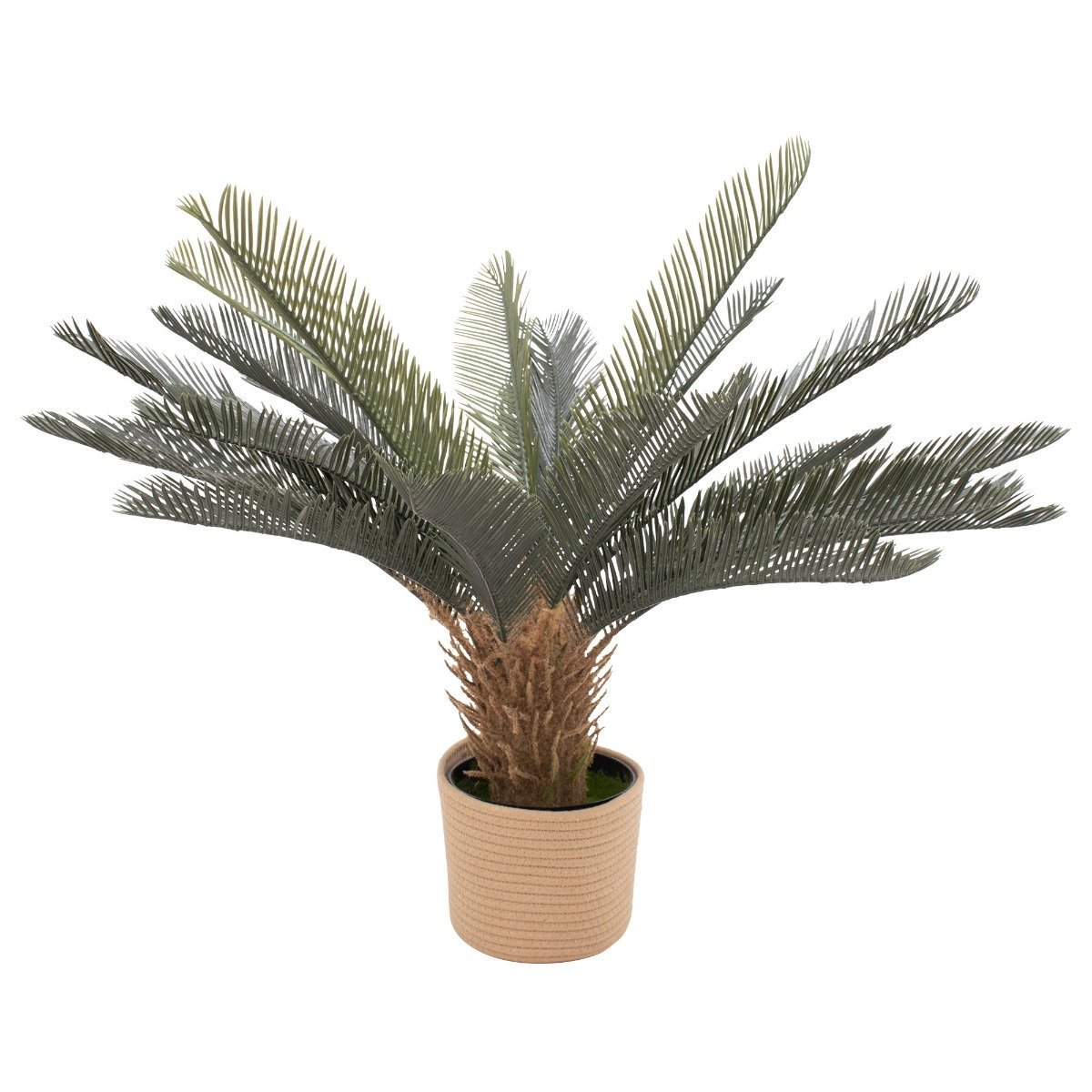85 - Artificial Decorative Tropical Plant H85 Cm For Indoor Outdoor With Beige Pot