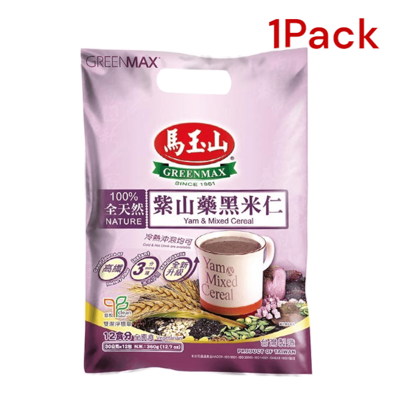 Image of 1-pack Greenmax Inst. Yam & Grain Mix Porridge 360g - Nutrient-rich Breakfast Porridge With Sweet Potato & Whole Grain