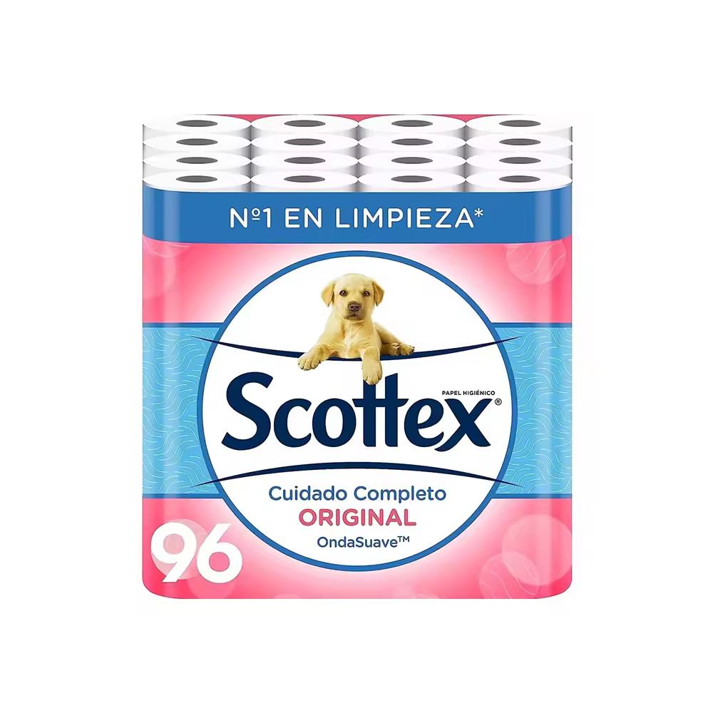 TEMU Scottex Papel Higiénico 96 rollos,12rollos*8paquete,rollos dos capas que proporcionan el equlibro adecuado en suavidad