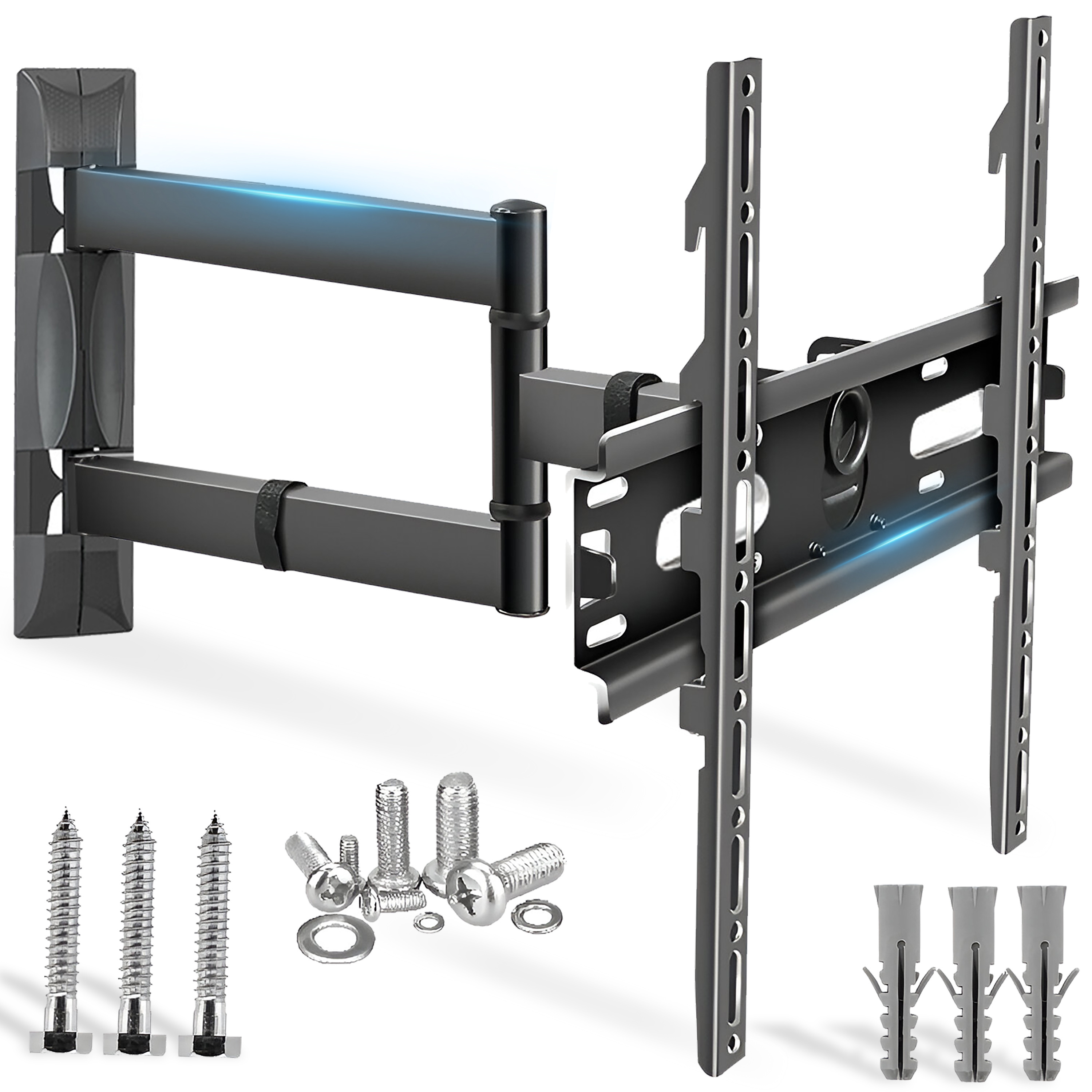 TEMU Support Mural TV Retoo Techpro, Support -55 pouces, Charge Maximale 30 Kg, Compatibilité VESA Jusqu'à 400X400 mm, Réglage d'Inclinaison -5° à