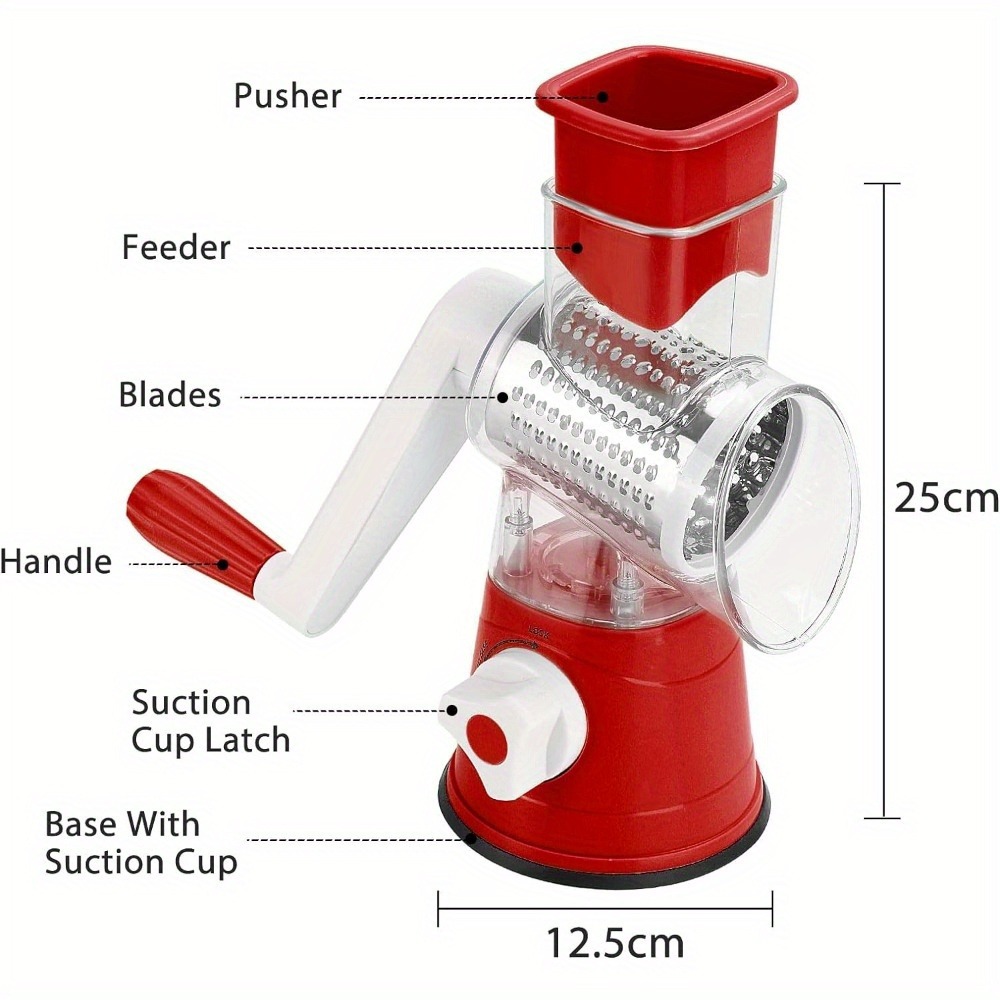 rotary vegetable   3 in 1 rotary cheese grater round vegetable mandoline   handheld fruit vegetable slicer   for   and vegetable grate green
