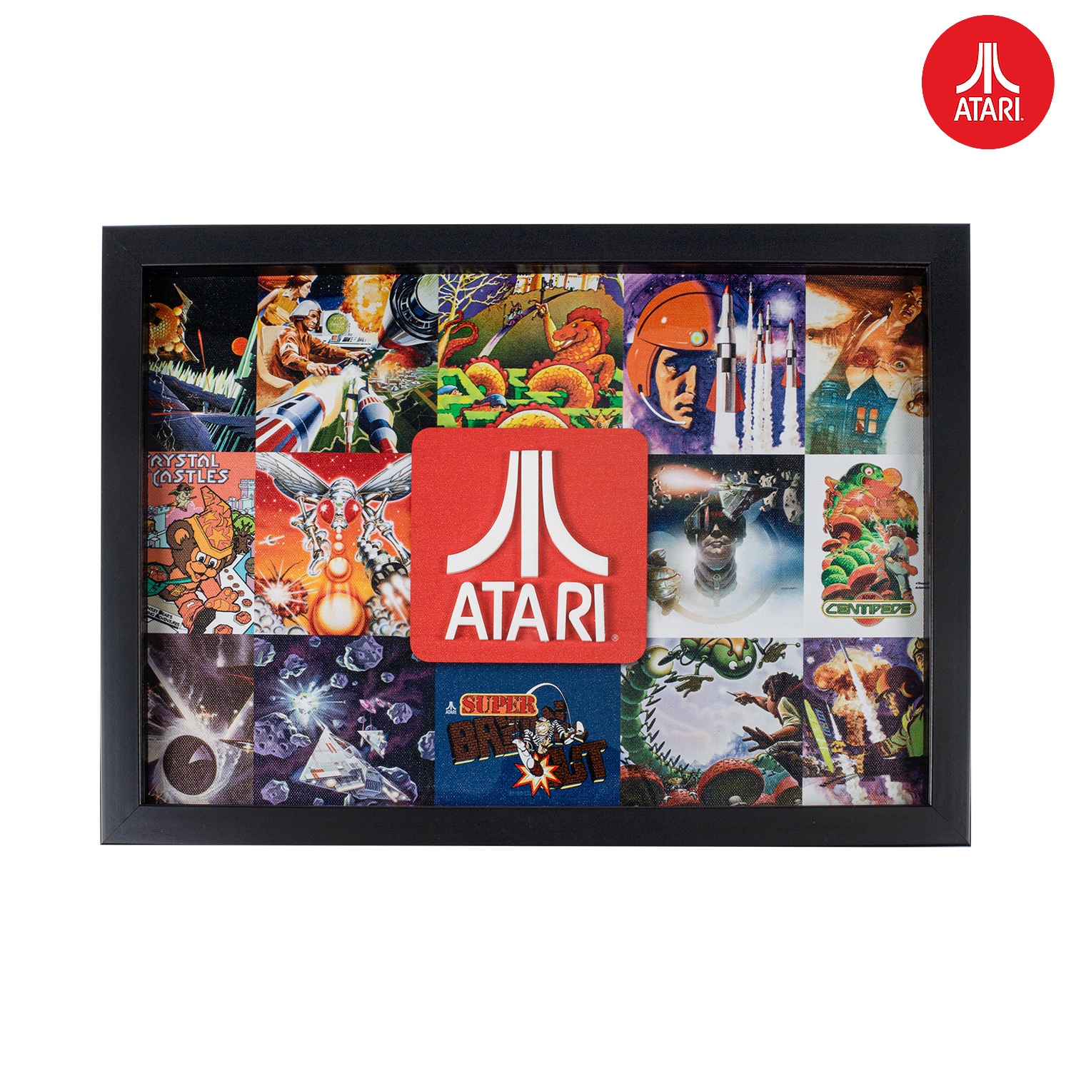 TEMU Official Atari 3d Wall Art Atari Retro Gaming Wall Decor Classic Arcade Display Collectors Wall Decoration For Gaming Room Office Or Home Gift