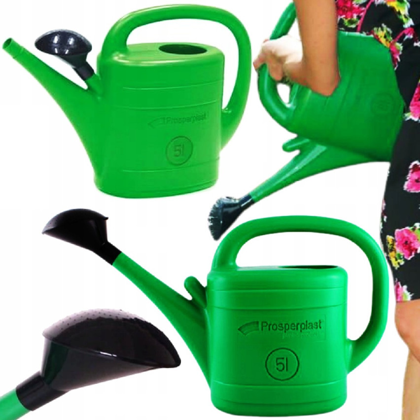 E-shop GARTENGIEßKANNE 5L GRÜNER KUNSTSTOFF MIT SPRÜHBEREIFER UND SIEB ZUM BEWÄSSERN