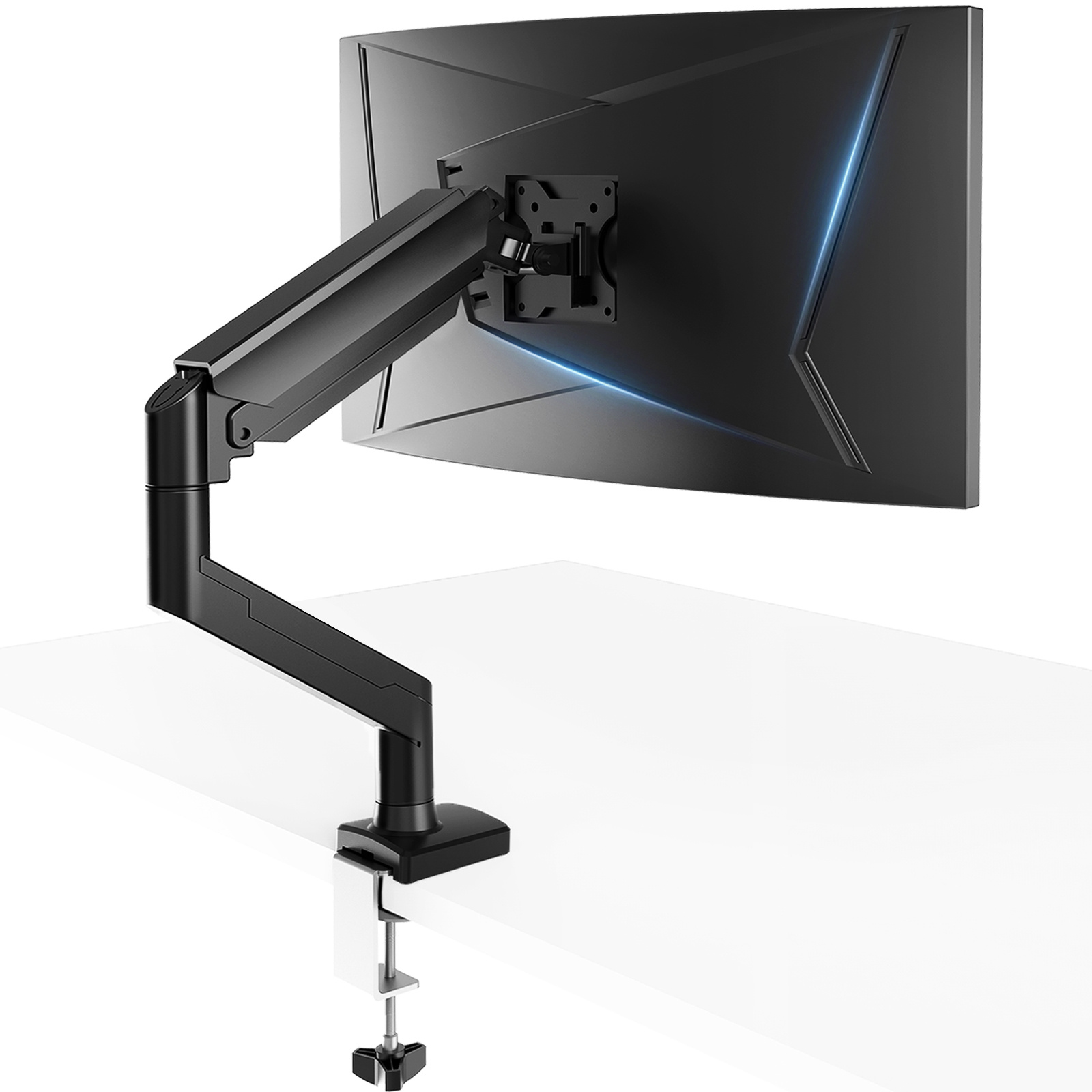 Monitor Mount Monitor Arm For 13 To 32 Inch Screens, Single Monitor Arm Stand Holds 2~10 Kg, Height Adjustable With Tilt, Swivel, Rotate, Vesa 75 & 100 Mm