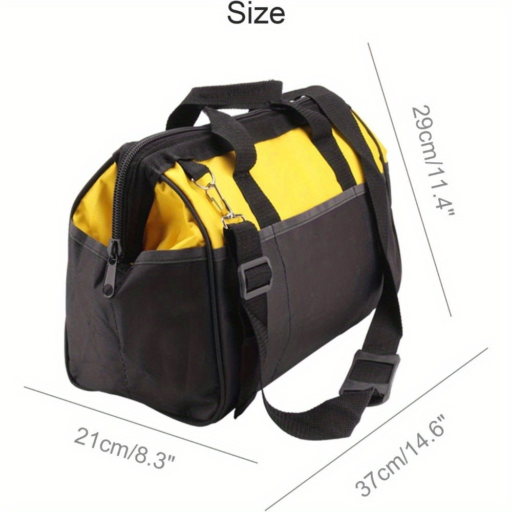 Heavy Duty Multi-Purpose Tote Tool Bag with Adjustable Strap