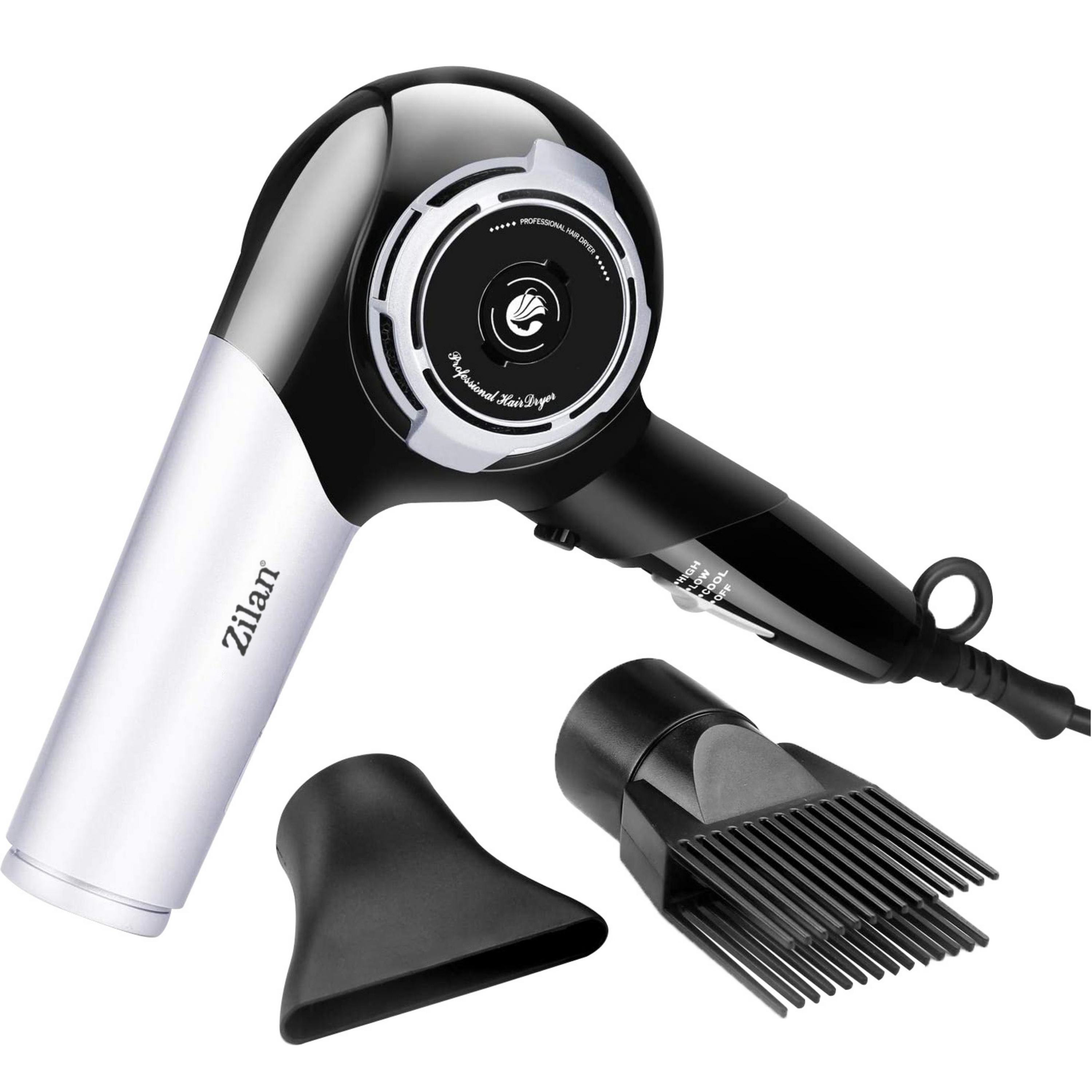 Image of Zilan Hair Dryer | 1800 Watt | Motor | Professional Hair Dryer With Attachment | Travel Hair Dryer | Blow Dryer