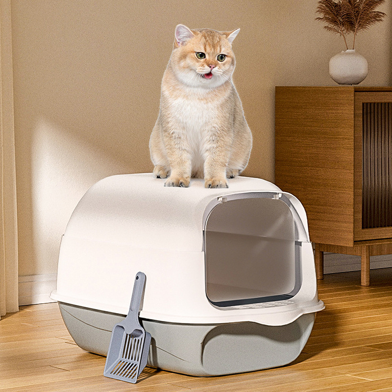 Large Covered Cat Litter Box with Lid