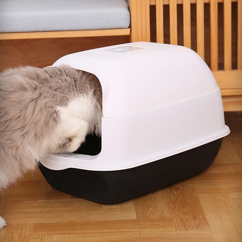 Large Covered Cat Litter Box with Lid