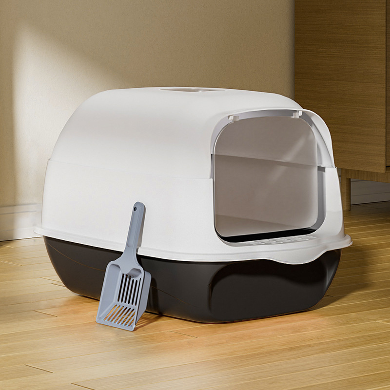 Large Covered Cat Litter Box with Lid