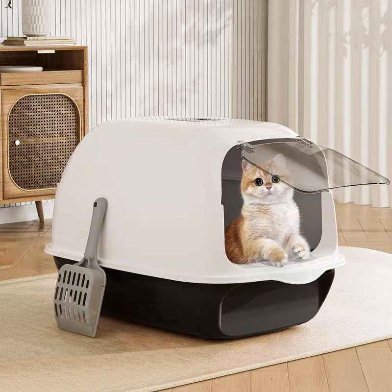 Large Covered Cat Litter Box with Lid