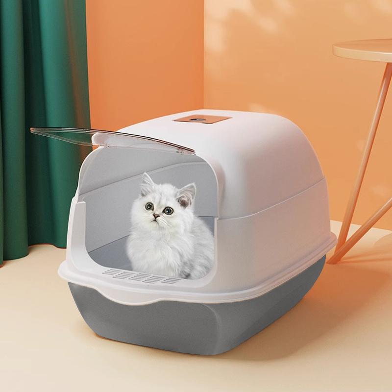 Large Covered Cat Litter Box with Lid