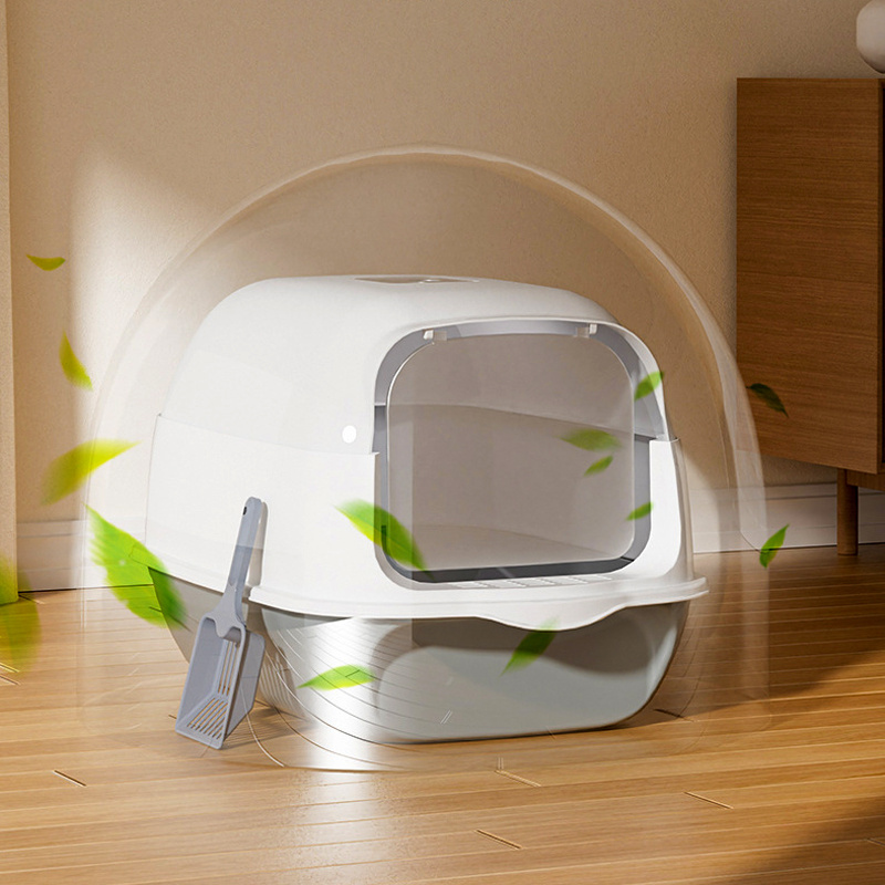 Large Covered Cat Litter Box with Lid