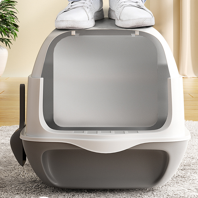 Large Covered Cat Litter Box with Lid